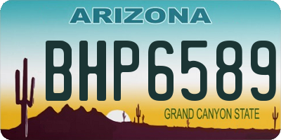 AZ license plate BHP6589