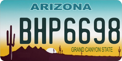 AZ license plate BHP6698