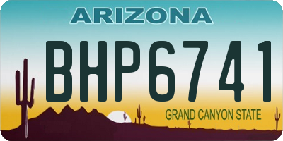 AZ license plate BHP6741