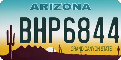 AZ license plate BHP6844