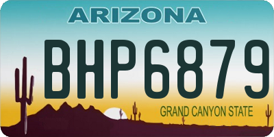 AZ license plate BHP6879