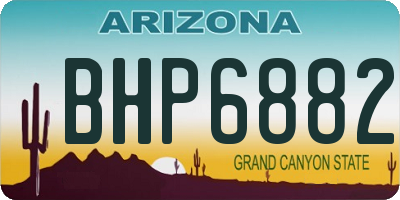 AZ license plate BHP6882