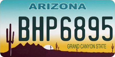 AZ license plate BHP6895