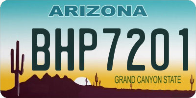 AZ license plate BHP7201