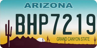 AZ license plate BHP7219
