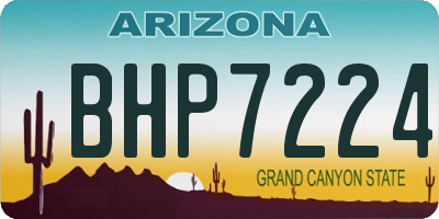 AZ license plate BHP7224