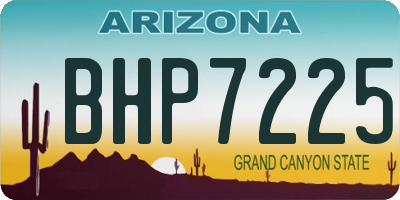 AZ license plate BHP7225