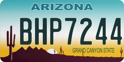 AZ license plate BHP7244