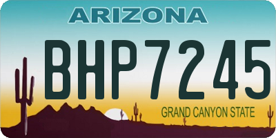 AZ license plate BHP7245