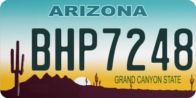 AZ license plate BHP7248