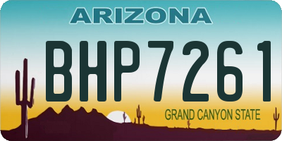 AZ license plate BHP7261