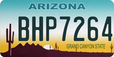 AZ license plate BHP7264