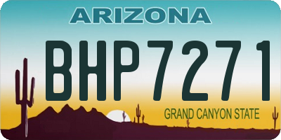 AZ license plate BHP7271