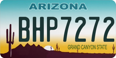 AZ license plate BHP7272