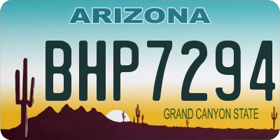 AZ license plate BHP7294