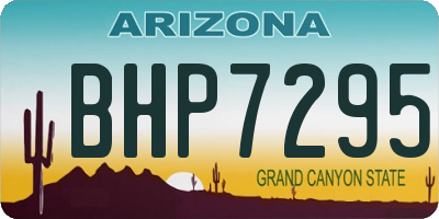 AZ license plate BHP7295