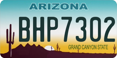 AZ license plate BHP7302