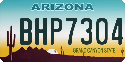 AZ license plate BHP7304