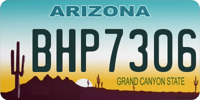 AZ license plate BHP7306