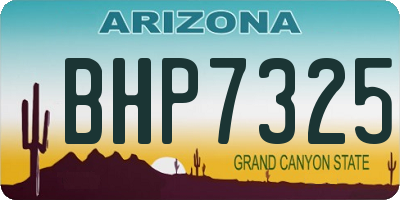 AZ license plate BHP7325