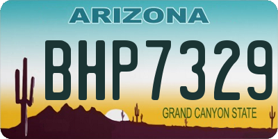 AZ license plate BHP7329