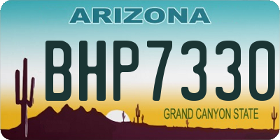 AZ license plate BHP7330