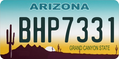 AZ license plate BHP7331