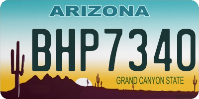 AZ license plate BHP7340
