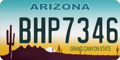 AZ license plate BHP7346