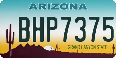 AZ license plate BHP7375