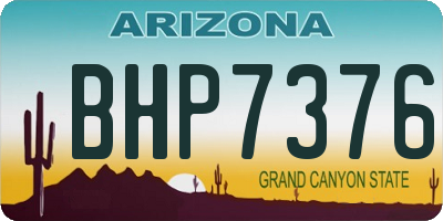 AZ license plate BHP7376