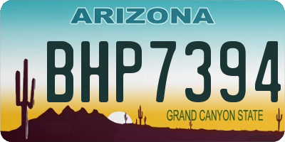 AZ license plate BHP7394