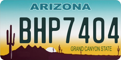 AZ license plate BHP7404