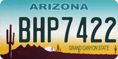 AZ license plate BHP7422