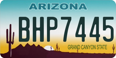 AZ license plate BHP7445