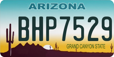 AZ license plate BHP7529