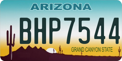 AZ license plate BHP7544