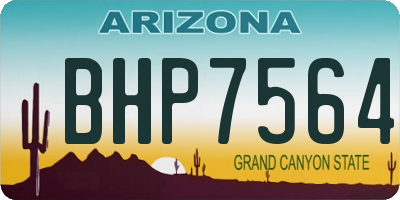 AZ license plate BHP7564