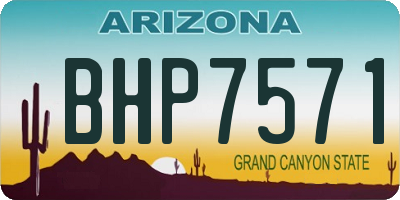 AZ license plate BHP7571