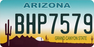 AZ license plate BHP7579