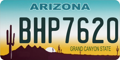 AZ license plate BHP7620