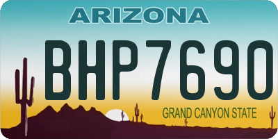 AZ license plate BHP7690