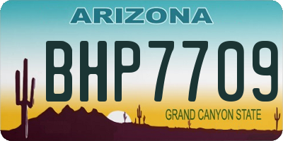 AZ license plate BHP7709