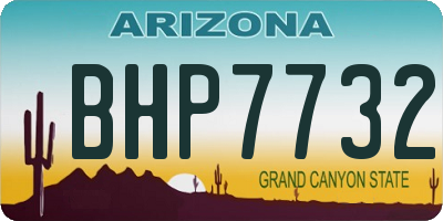 AZ license plate BHP7732