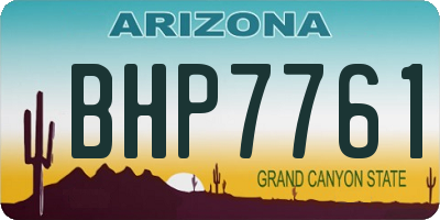 AZ license plate BHP7761