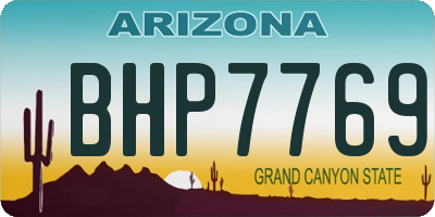 AZ license plate BHP7769