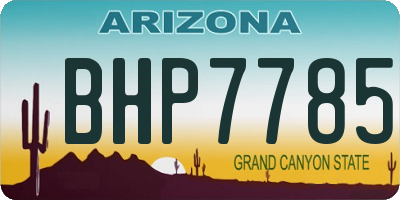 AZ license plate BHP7785