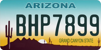 AZ license plate BHP7899