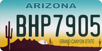 AZ license plate BHP7905