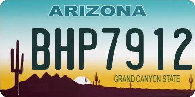 AZ license plate BHP7912